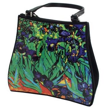 Karen Marie - Boutique Bags - Painted Irises Acrylic Pop-Art Tote