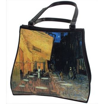 Karen Marie - Boutique Bags - Terrace Cafe Acrylic Pop-Art Tote