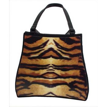 Karen Marie - Boutique Bags - Tiger Acrylic Pop-Art Tote