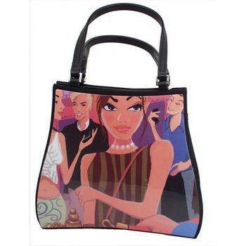 Karen Marie - Boutique Bags - Velvet Rope Acrylic Pop-Art Tote