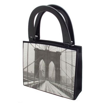 Karen Marie - Boutique Bags - Brooklyn Bridge Acrylic Pop-Art Tote