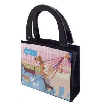 Karen Marie - Boutique Bags - Dog Run Acrylic Pop-Art Tote