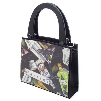 Karen Marie - Boutique Bags - Martini Acrylic Pop-Art Tote