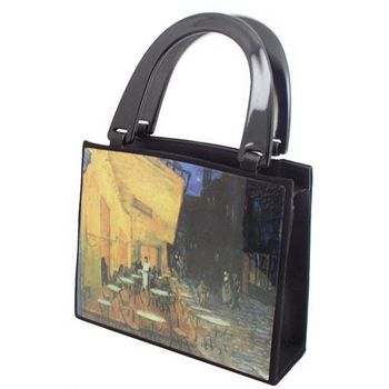 Karen Marie - Boutique Bags - Terrace Cafe Acrylic Pop-Art Tote