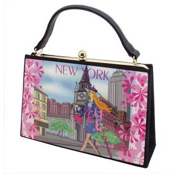 Karen Marie - Boutique Bags - New York Spring Medium Acrylic Pop-Art Tote