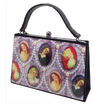 Karen Marie - Boutique Bags - Vintage Follies Medium Acrylic Pop-Art Tote
