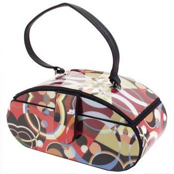 Karen Marie - Boutique Bags - Circle Black Rounded Jewel Box