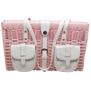Lulu Guinness - Kirstie Pink Bamboo Handbag (1)
