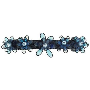 Conair Accessories - Color Wire Flower Barrette - Blue (1)