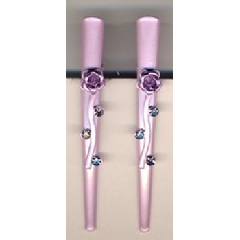 Mini Light Amethyst Clip w/Amethyst Crystals