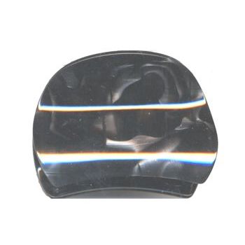 France Luxe - Solid Clamshell Claw Clip - Nacro Black (1)