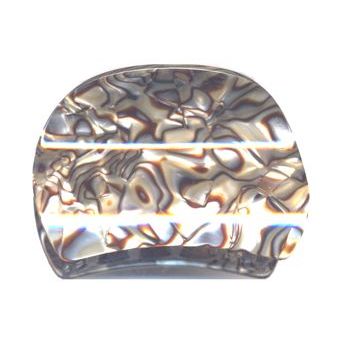 France Luxe - Solid Clamshell Claw Clip - Onyx (1)