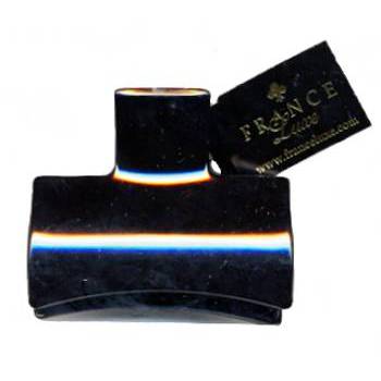 France Luxe - Solid Rectangle Claw Clip - Black