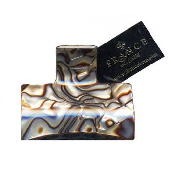 France Luxe - Solid Rectangle Claw Clip - Onyx