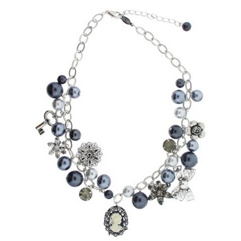 A.V. Max - Vintage Charm Necklace - Black (1)