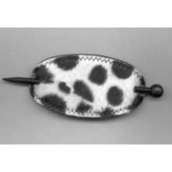Animal Print Ponytail Holders -White Spots