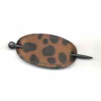 Animal Print Ponytail Holders - Brown Spot