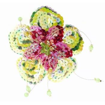 Balu - Bora Bora Sequin Flower - Barrette & Brooch Pin (1)
