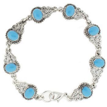 HB HairJewels - Link Bracelet - Antique Turquoise
