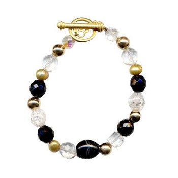 HB HairJewels - Diva Collection - Black Crystal Bracelet