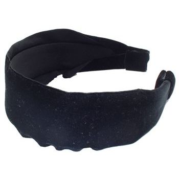 Susan Daniels - Headband - 2 1/8inch Black Velvet Overhang (1)
