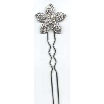 Austrian Crystal Star HairPin - Brilliant White