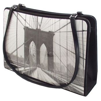 Karen Marie - Boutique Bags - Brooklyn Bridge 8inch Acrylic Tote (1)