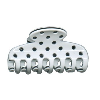 Camila - Poka Dot Claw - White with Black (S)