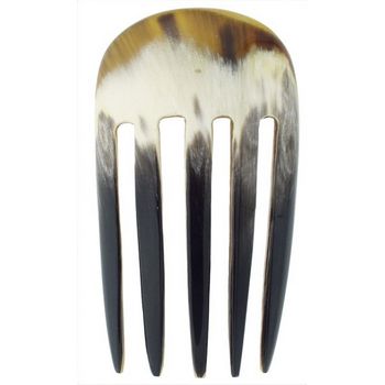 De Renaudin - Ornately Carved Horn Hair Comb