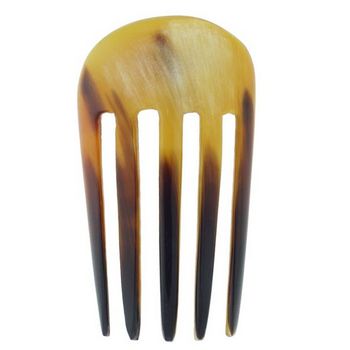 De Renaudin - Ornately Carved Horn Hair Comb
