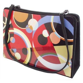 Karen Marie - Boutique Bags - Circle Black 8inch Acrylic Tote (1)
