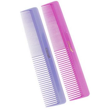 Conair Accessories - Pro Styling Comb - Dressing Combs - Purple & Fuschia 2pk