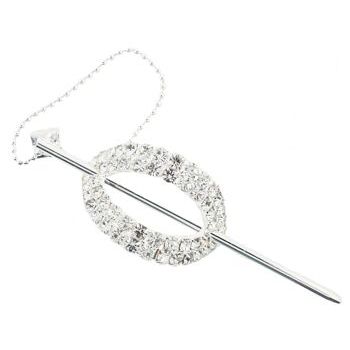 Karen Marie - Oval Crystal Loop Slide (1)