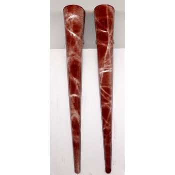 Dark Cappucino Banana Clips - Set of 2 Cl