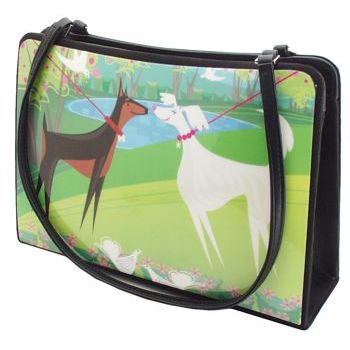 Karen Marie - Boutique Bags - Dog Meeting 8inch Acrylic Tote (1)