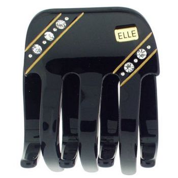 Elle & Elle Girl - Claw Clip w/ Rhinestones - Black
