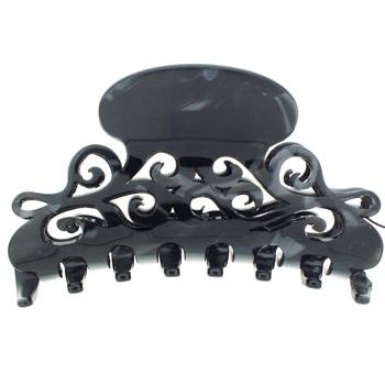 France Luxe - Elysee Claw Clip - Nacro Black