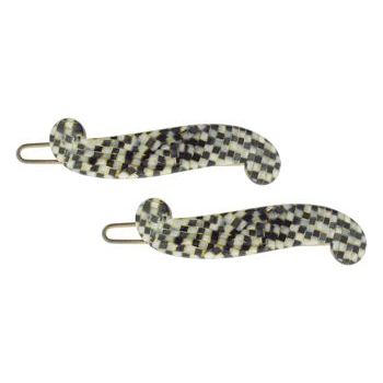 France Luxe - Petite Sash Barrettes - Opera Silver (2)