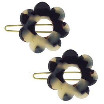 France Luxe - Mini Flower Barrettes - Ivory Tokyo (2)