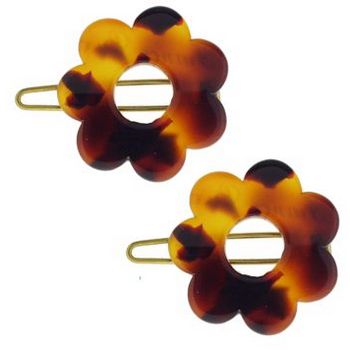 France Luxe - Mini Flower Barrettes - Ecorce (2)