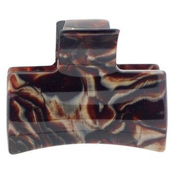 France Luxe - Solid Rectangle Claw Clip - Nouveau Brown
