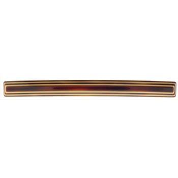 France Luxe - Layered Luxury Long & Skinny Barrette - Tort w/Lain Trim
