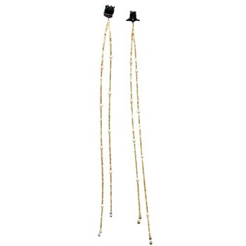 HB HairJewels - Beaded Hair Strings - Gold