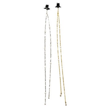 HB HairJewels - Beaded Hair Strings - Gold & Silver