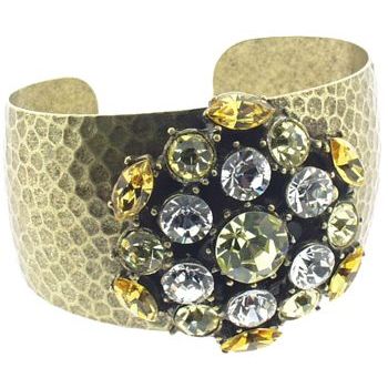 Gerard Yosca - Yellow Stone Spark Pin on Cuff (1)