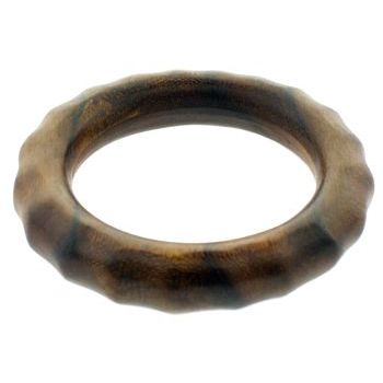 Gerard Yosca - Carved Wood Bangle - Large - Beveled (1)