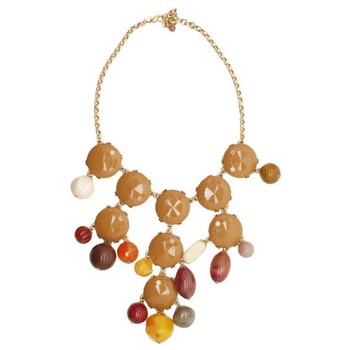 Gerard Yosca - Brown Mega Stone & Bead Necklace (1)