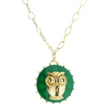 Gerard Yosca - Green Owl Disc On Long Chain (1)