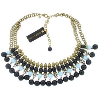 Gerard Yosca - Jet Bead on Fringe Necklace (1)