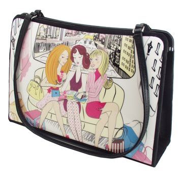 Karen Marie - Boutique Bags - Shopping Girl 8inch Acrylic Tote (1)